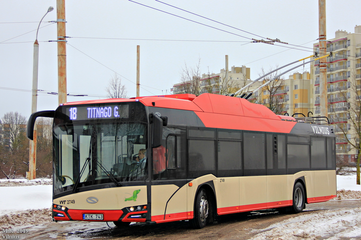 Vilnius, Solaris Trollino IV 12 Škoda č. 2749