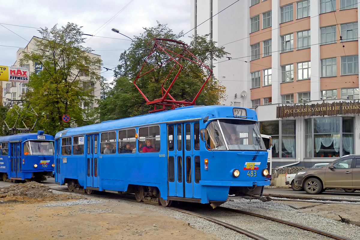 叶卡捷琳堡, Tatra T3SU (2-door) # 483