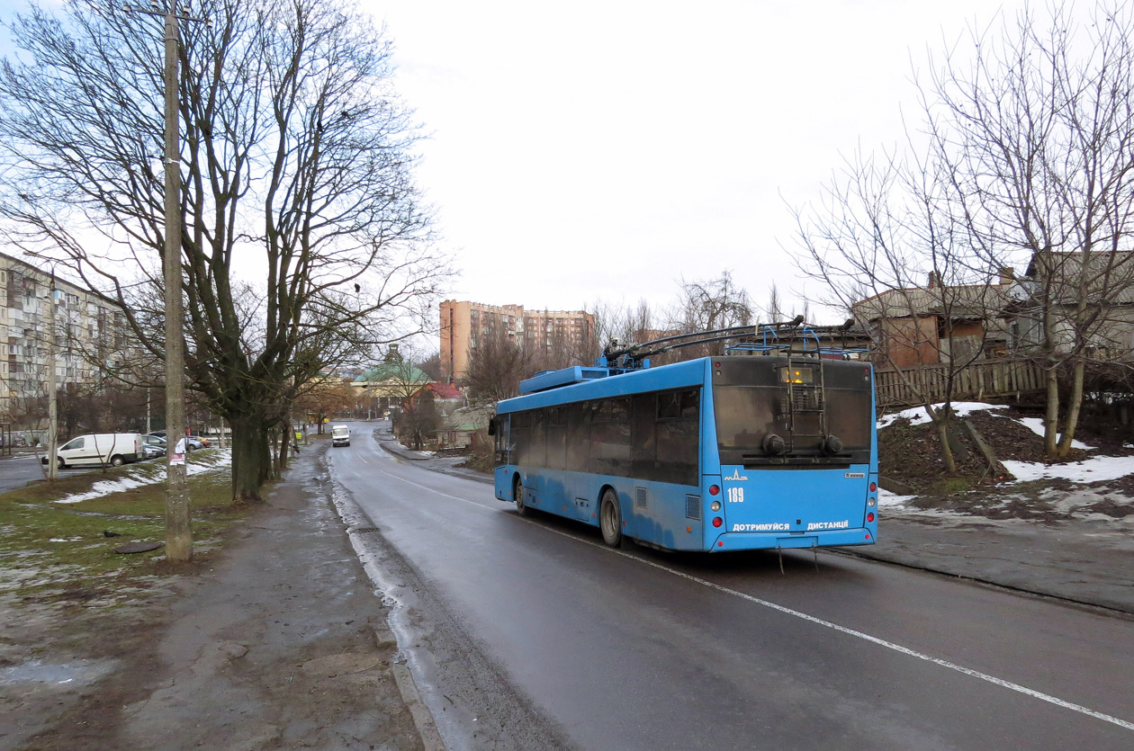 Роўнае, Дніпро Т203 № 189; Роўнае — Троллейбусные маршруты с использованием автономного хода