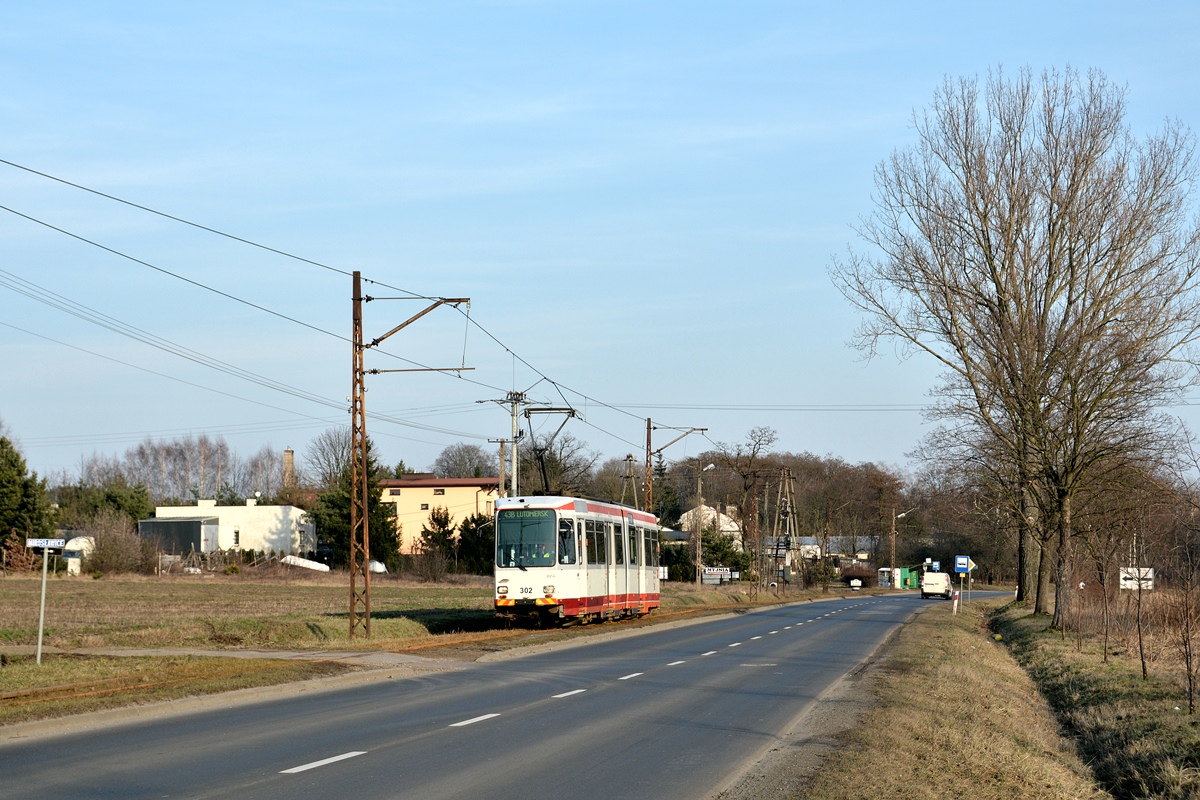 Лодзь, Duewag M6S № 302; Лодзь — Пригородные трамваи — Лютомерск