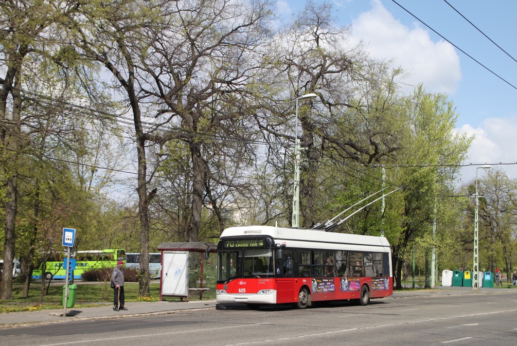 Будапеща, Solaris Trollino II 12 Ganz B № 605
