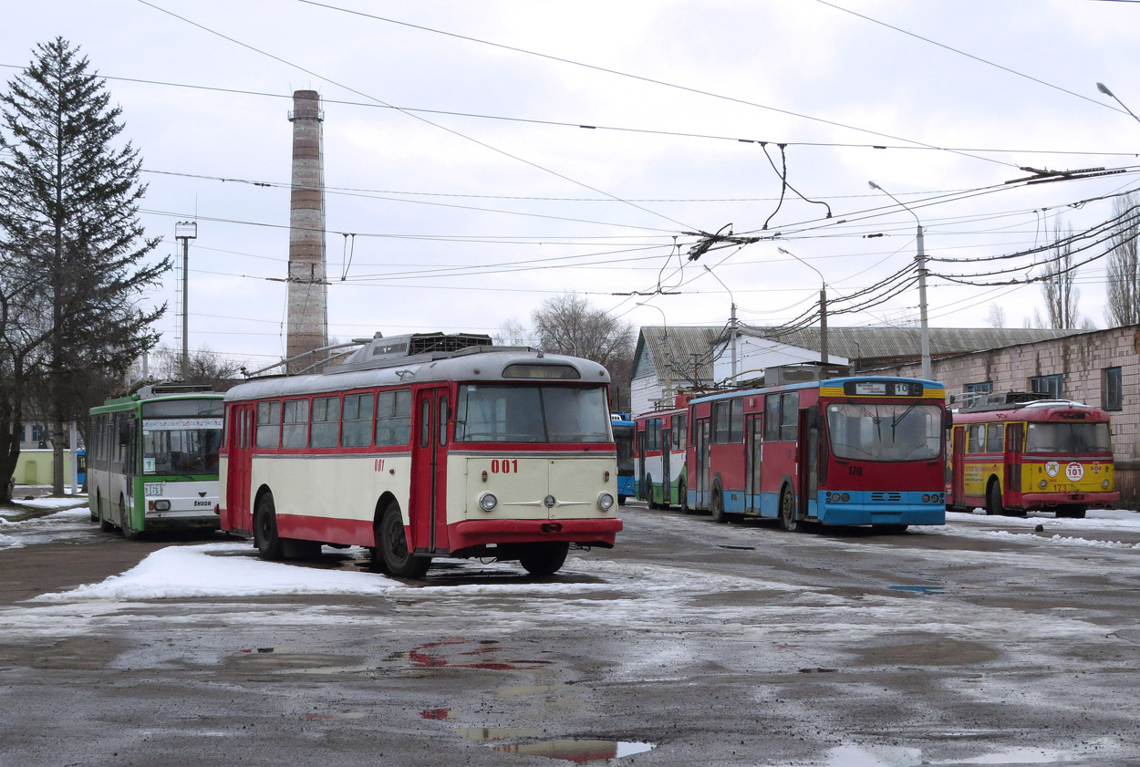 Ровно, Škoda 9Tr19 № 001; Ровно, Jelcz/KPNA PR110E № 170