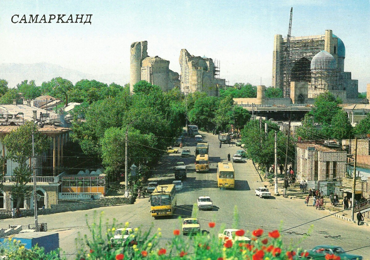 Улица Ташкентская в Самарканде