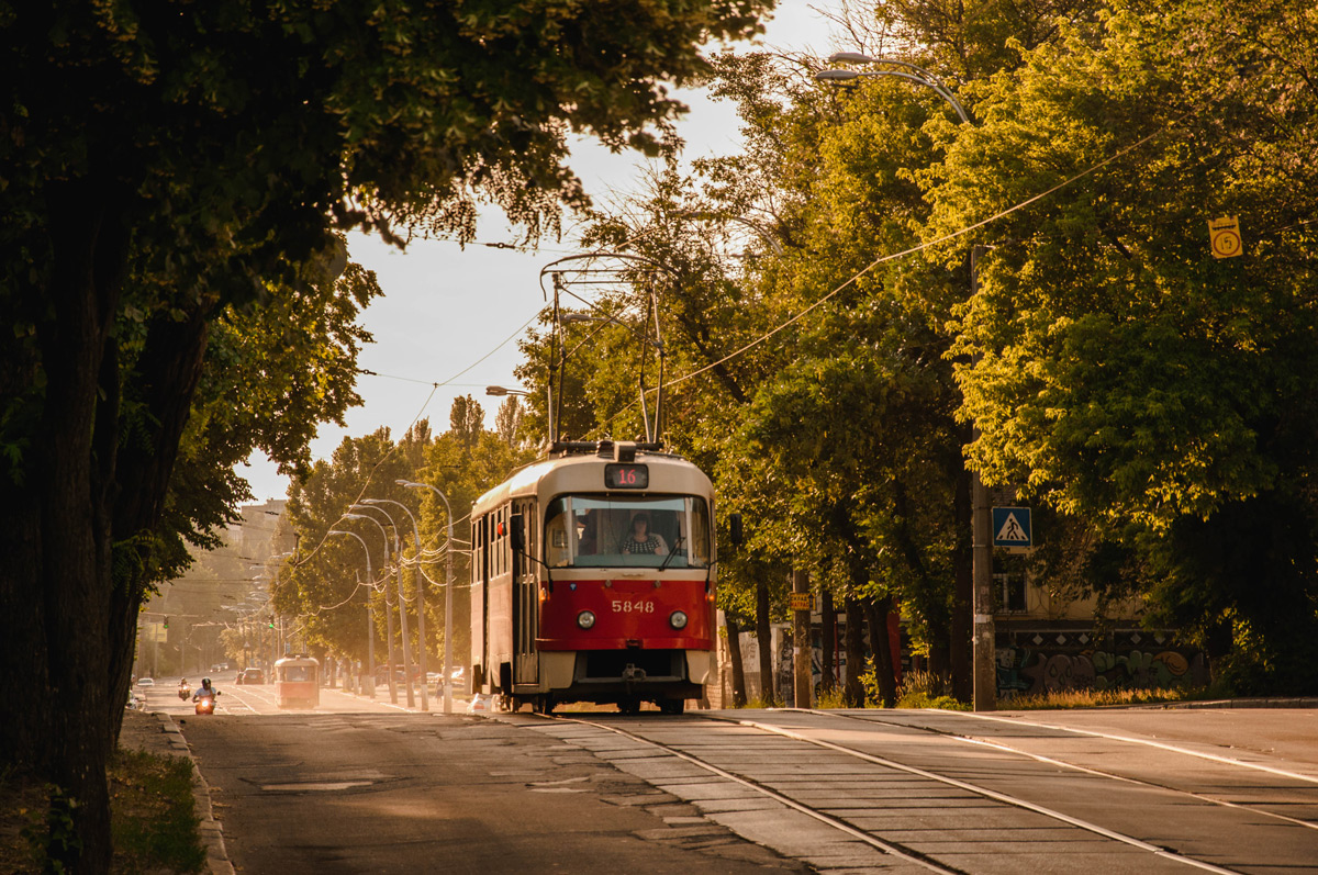 Киев, Tatra T3SU № 5848; Киев — Трамвайные линии: Подольская сеть — север