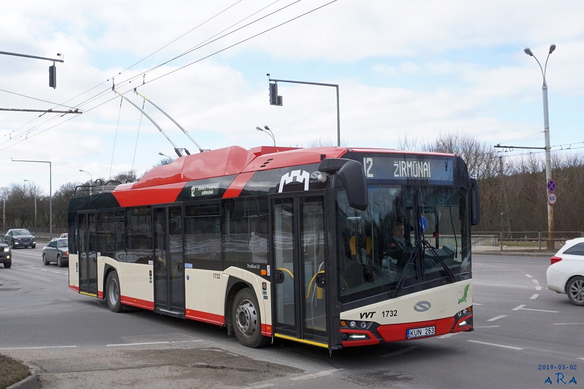 Вильнюс, Solaris Trollino IV 12 Škoda № 1732