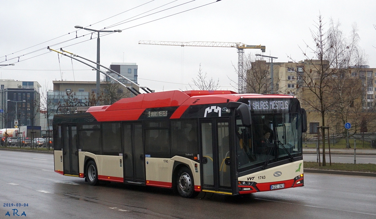 Вильнюс, Solaris Trollino IV 12 Škoda № 1743