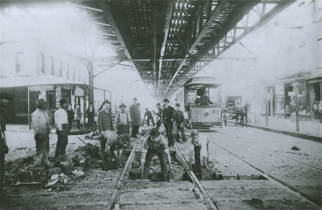 Нью-Йорк — Brooklyn Rapid Transit Co.; Нью-Йорк — Исторические фотографии — метрополитен; Нью-Йорк — Метрополитен — Линии и станции