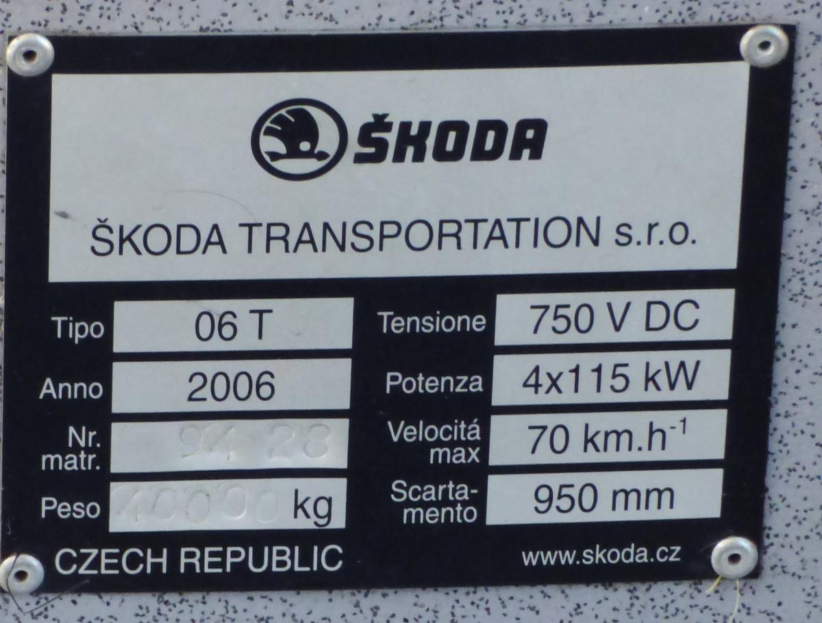 Кальяри, Škoda 06T Elektra № CA 05