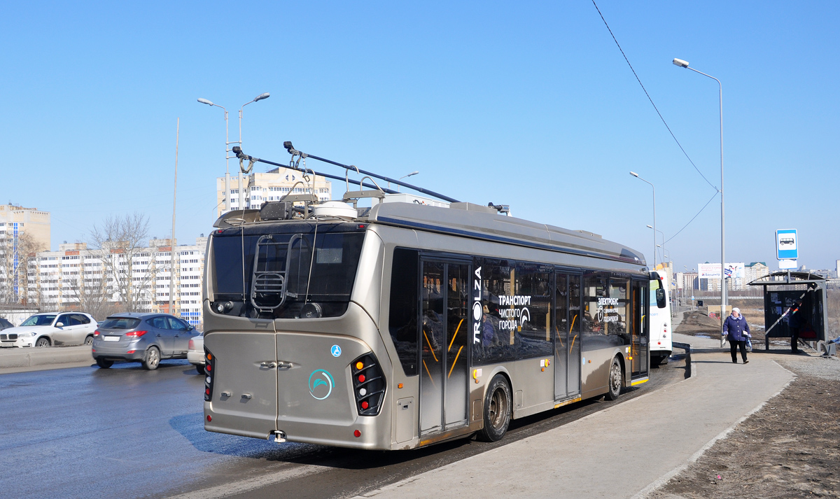 Омск, Тролза-5265.08 «Мегаполис» № 316; Омск — 03.2019 — Испытания электробуса "Тролза-5265.08 «Мегаполис»"