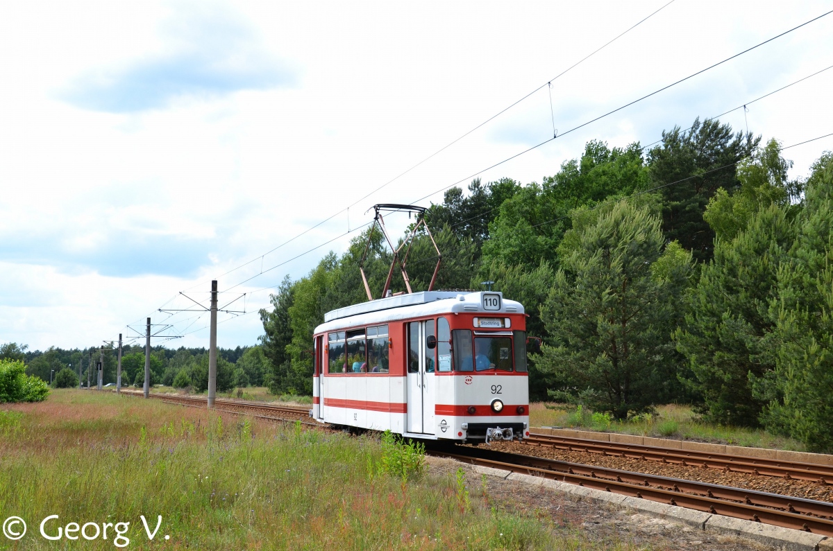 Chociebuż, Gotha T57 Nr 92; Chociebuż — Anniversary: 110 years of Cottbus tramway (15.06.2013)
