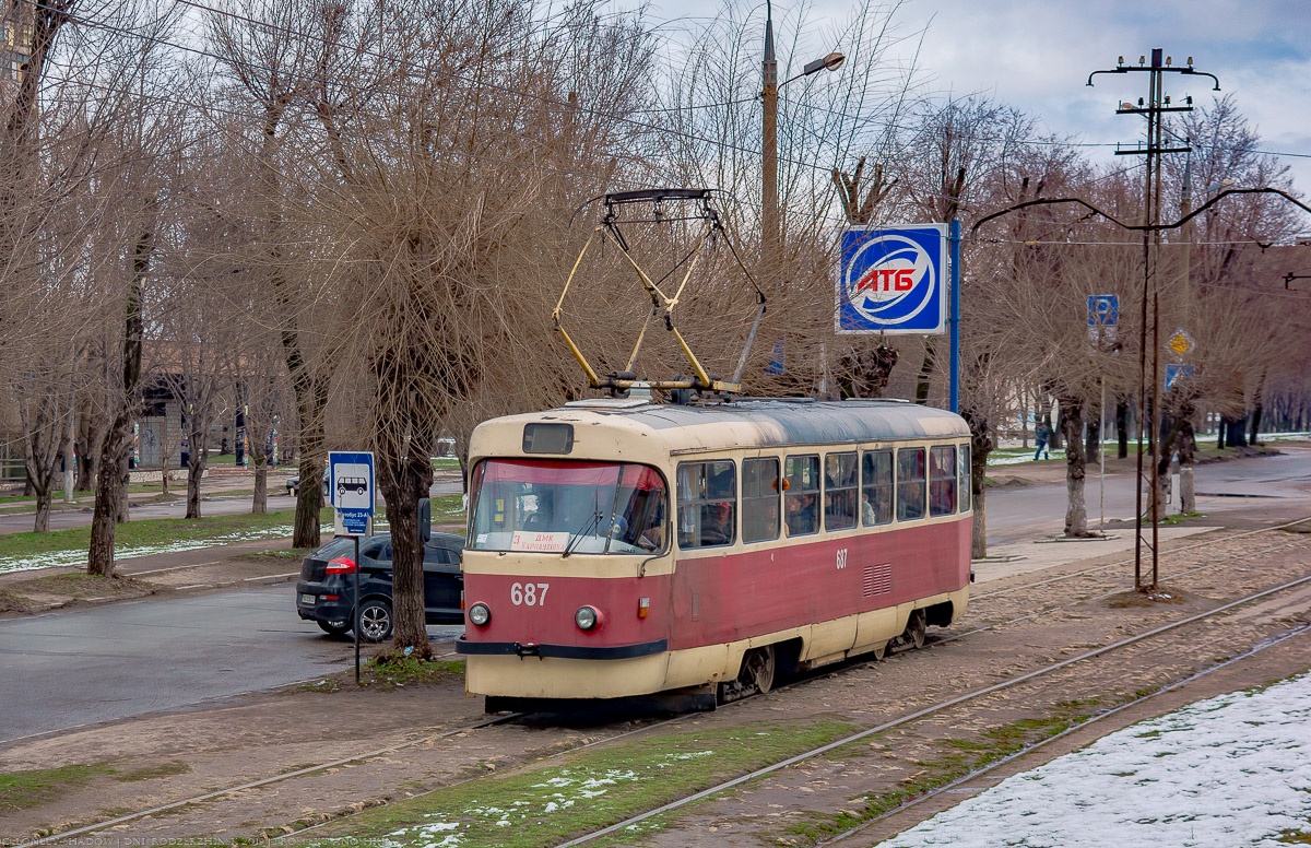 Каменское, Tatra T3SU № 687