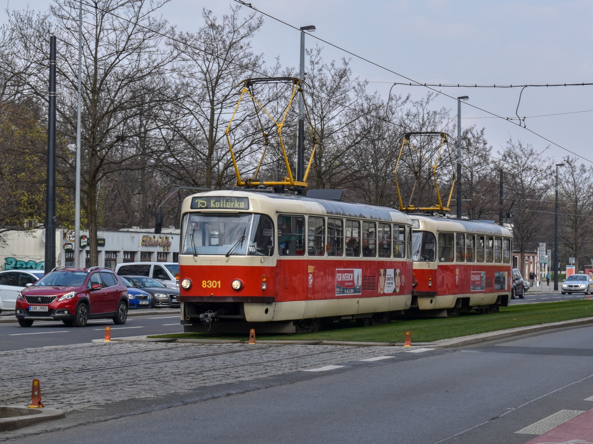 Прага, Tatra T3R.P № 8301