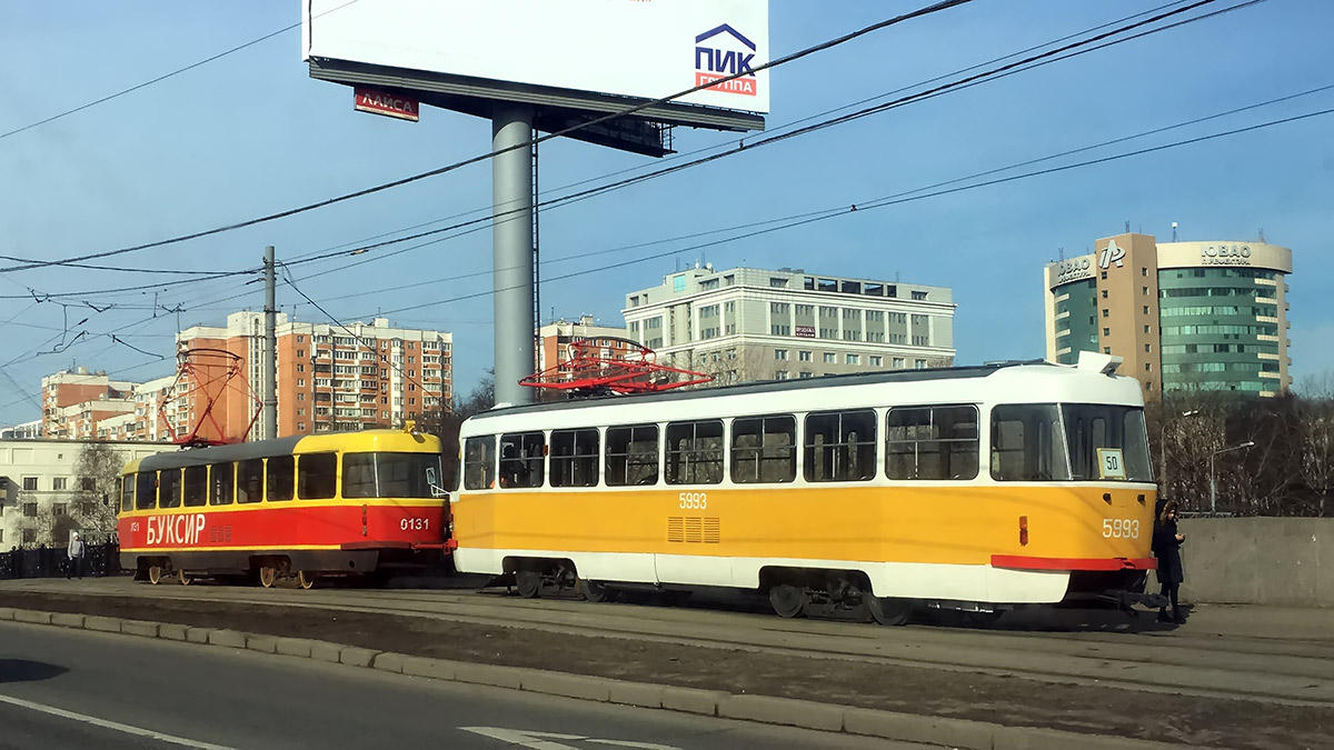 Москва, Tatra T3SU № 5993