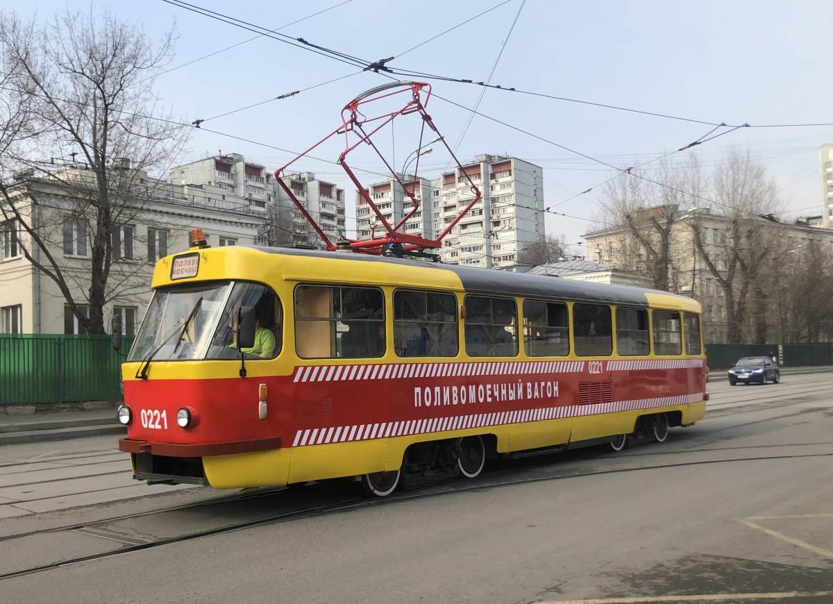 Москва, Tatra T3SU № 0221