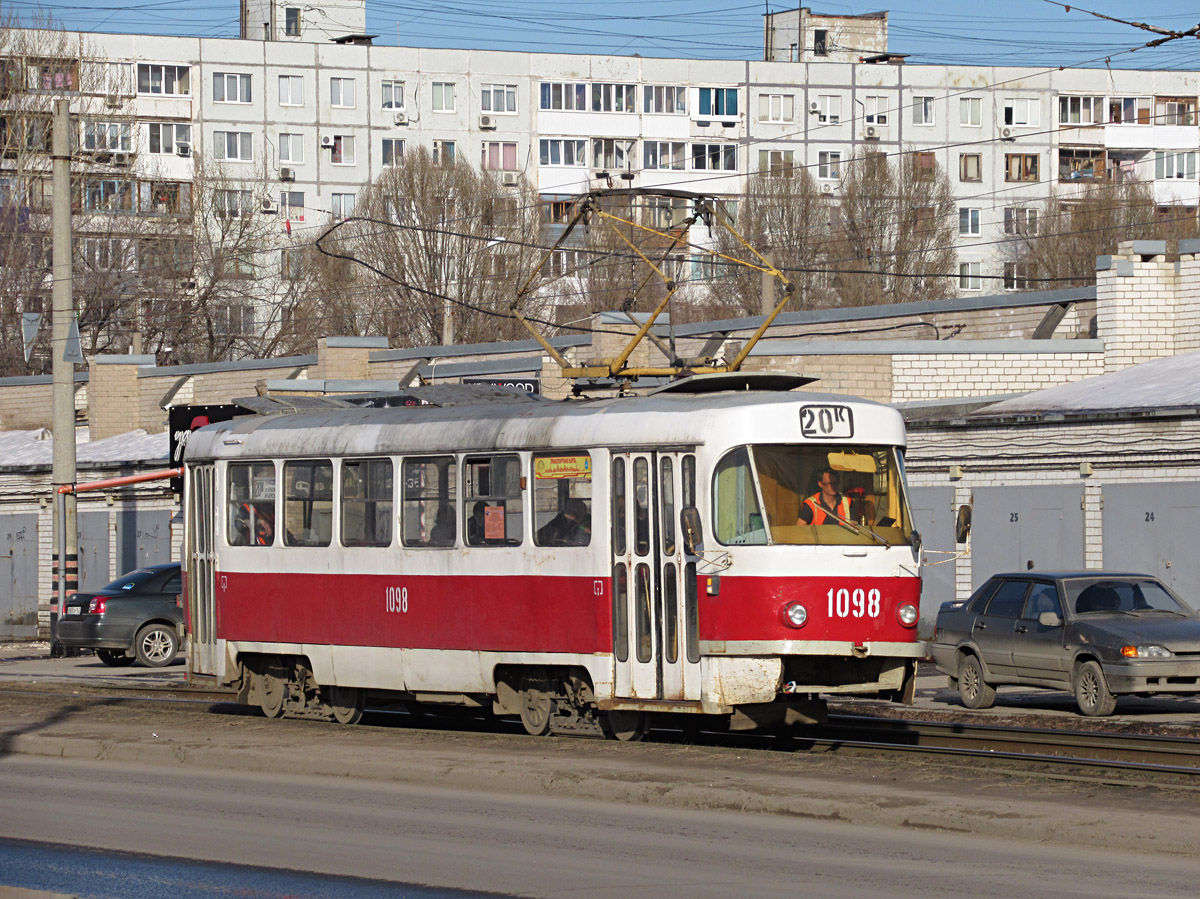 Самара, Tatra T3SU (двухдверная) № 1098