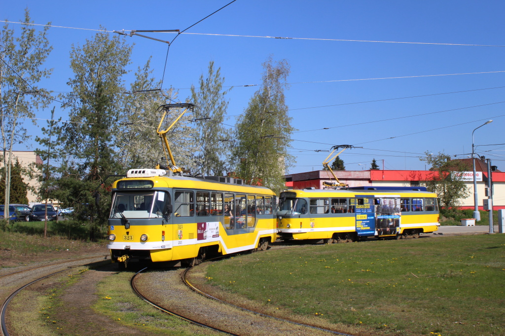 Пльзень, Tatra T3R.PLF № 323; Пльзень, Tatra T3R.P № 248