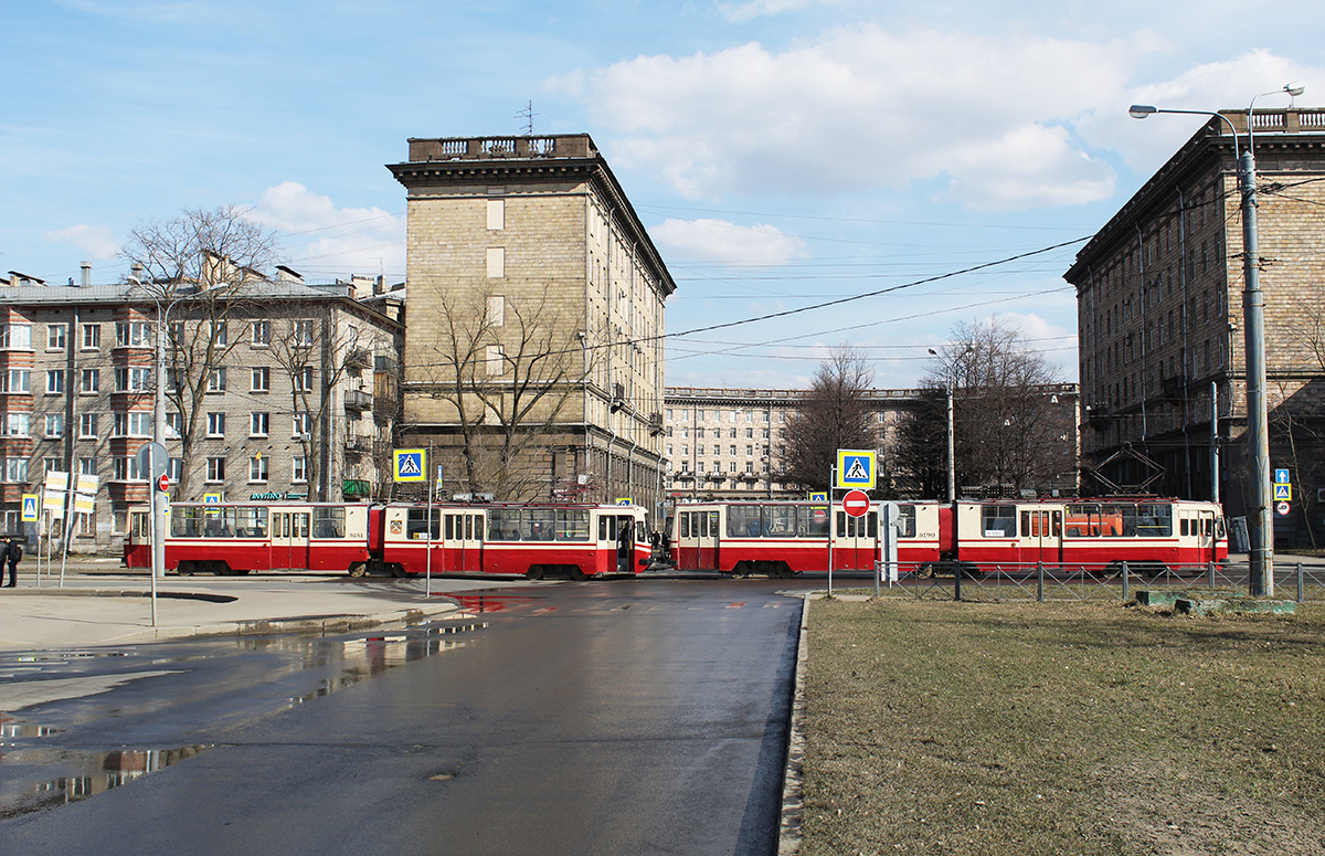 Saint-Pétersbourg — Tram lines and infrastructure