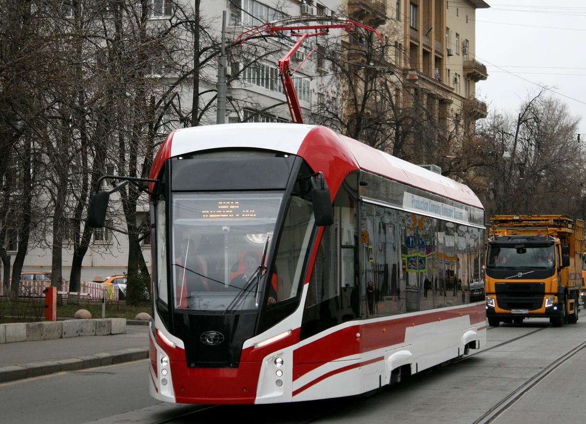 Moscow, 71-911EM “Lvyonok” # б/н; Moscow — Parade to 120 years of Moscow tramway on April 20, 2019