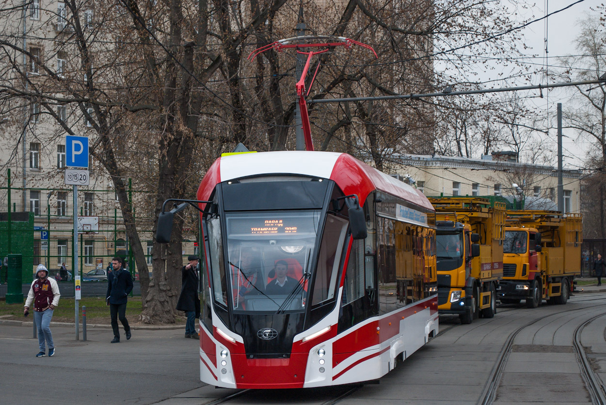 Moskva, 71-911EM “Lvyonok” č. б/н; Moskva — Parade to 120 years of Moscow tramway on April 20, 2019