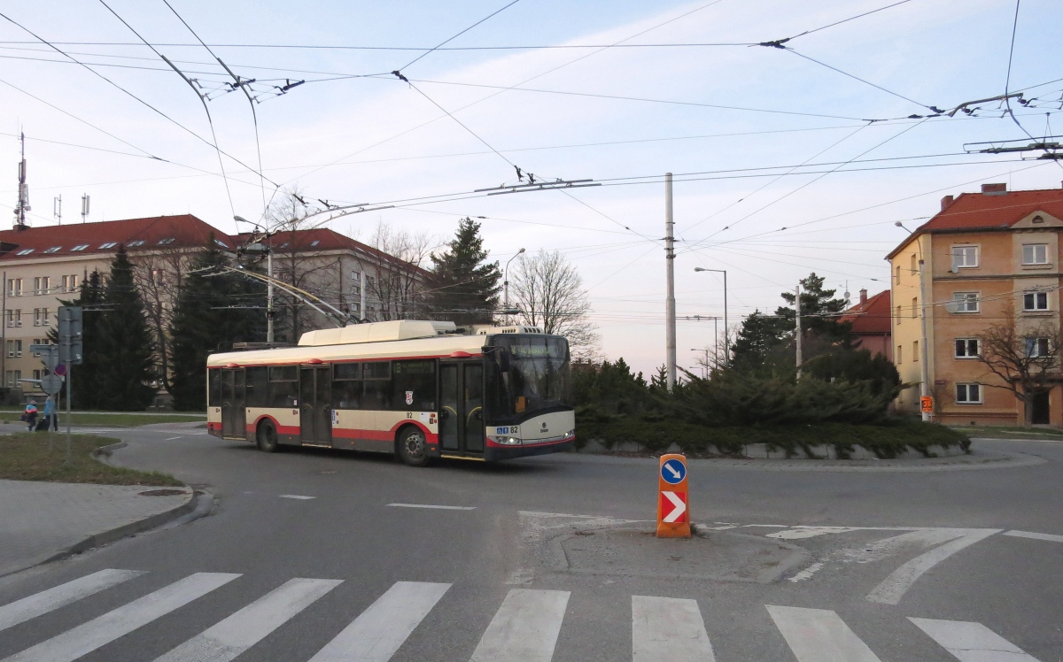 Йиглава, Škoda 26Tr Solaris III № 82; Йиглава — Троллейбусные линии и инфраструктура