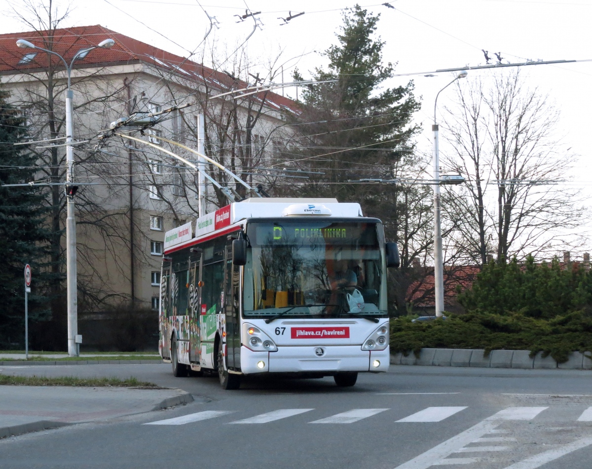 Йиглава, Škoda 24Tr Irisbus Citelis № 67; Йиглава — Троллейбусные линии и инфраструктура