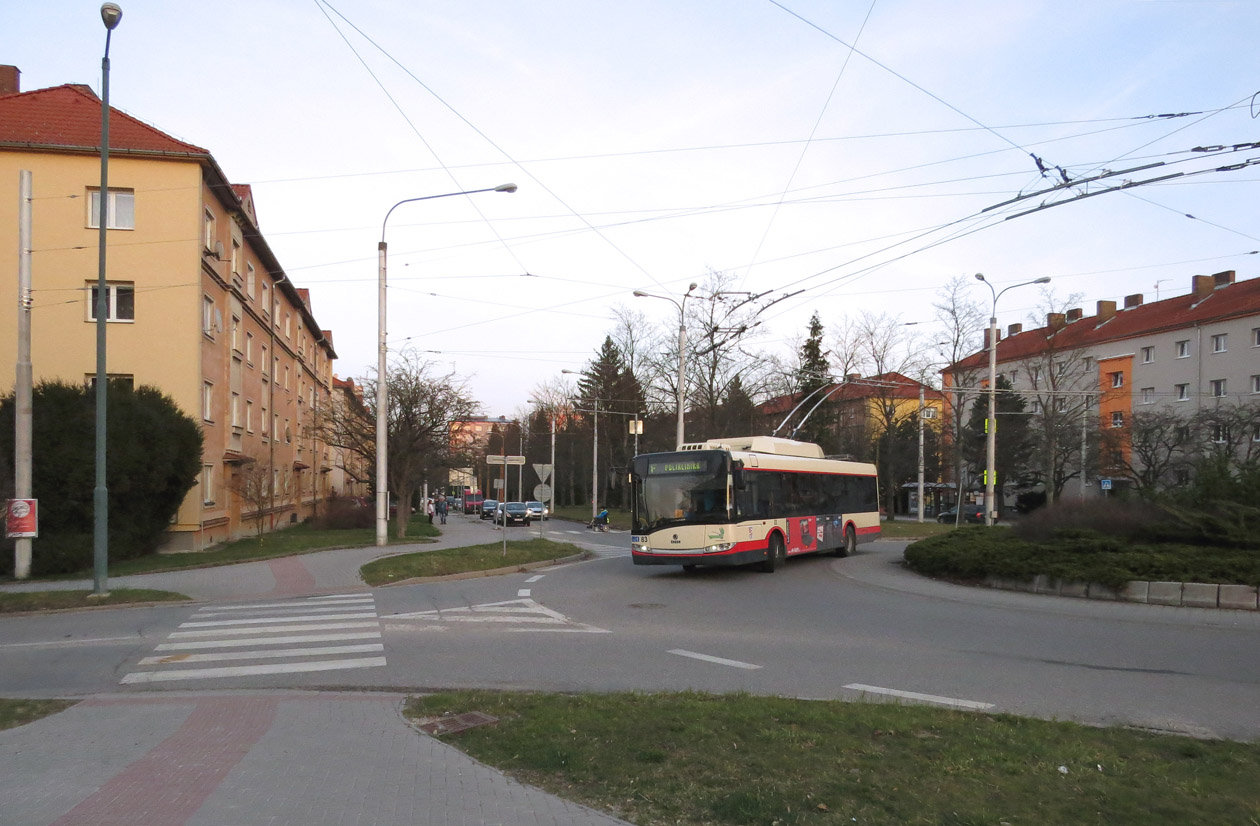 Jihlava, Škoda 26Tr Solaris III nr. 83; Jihlava — Trolleybus Lines and Infrastructure
