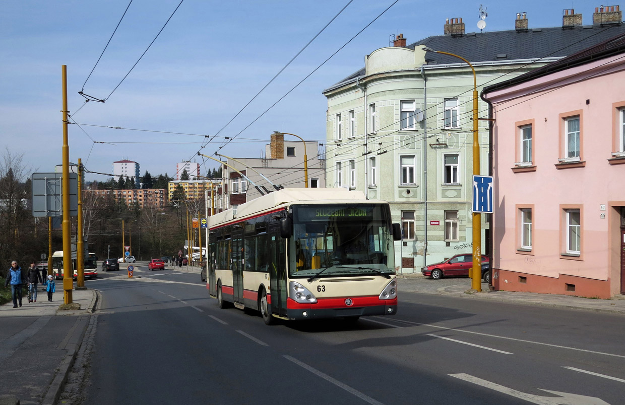 Jihlava, Škoda 24Tr Irisbus Citelis nr. 63; Jihlava — Trolleybus Lines and Infrastructure