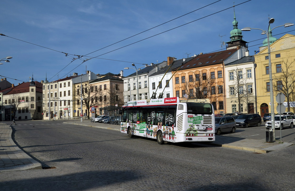 Йиглава, Škoda 24Tr Irisbus Citelis № 67; Йиглава — Троллейбусные линии и инфраструктура