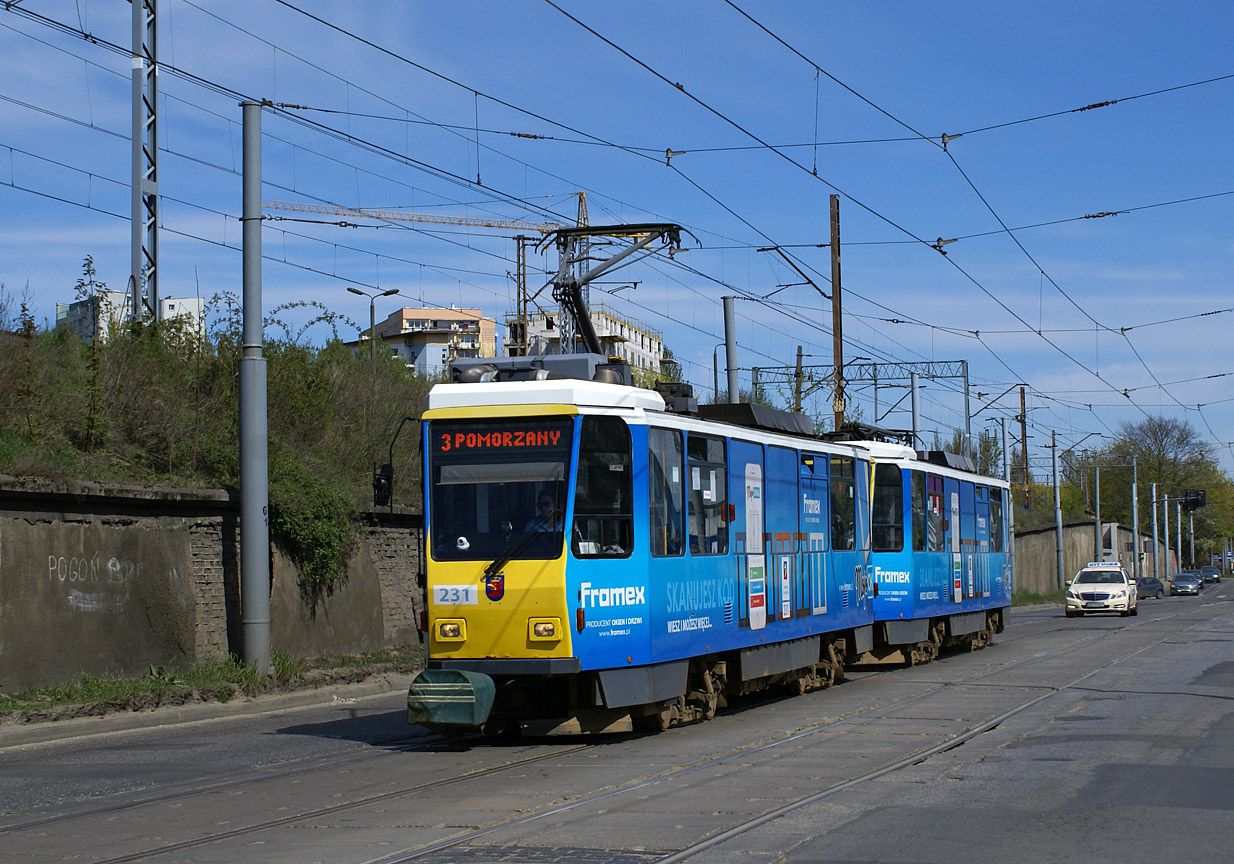 Szczecin, Tatra T6A2M № 231