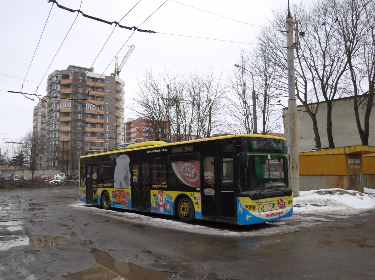 Тернополь, ЛАЗ E183D1 № 145