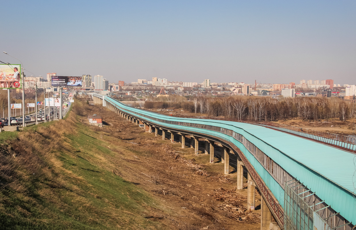 Новосибирск — Ленинская линия — метромост через Обь