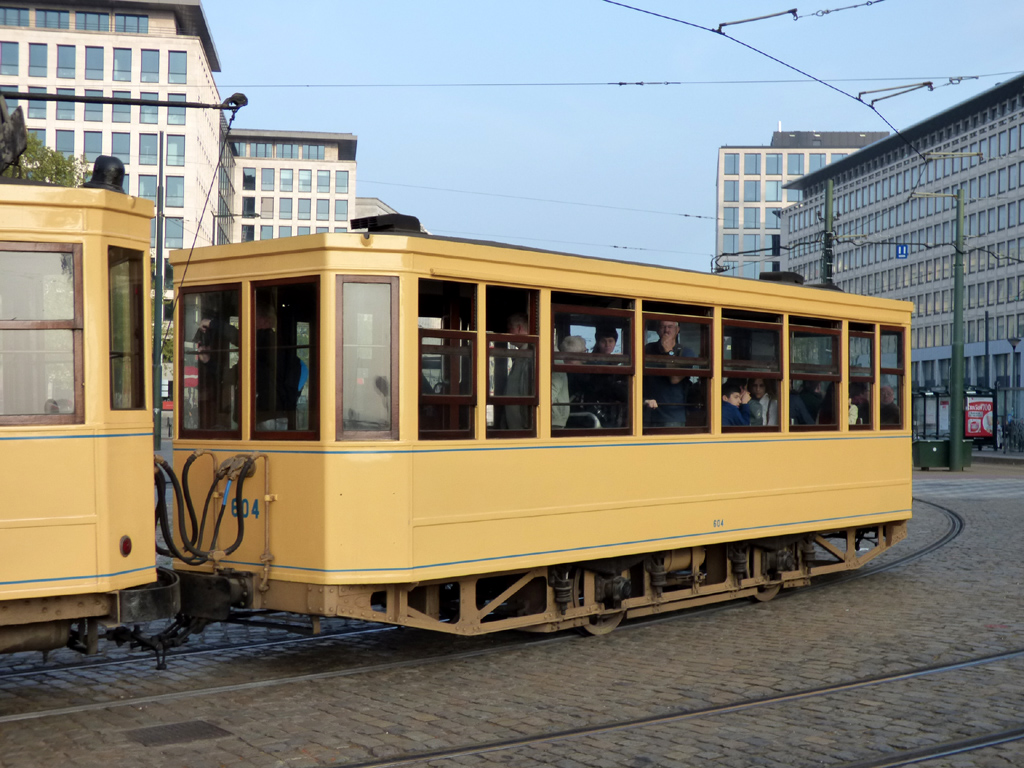 Брюссель, T. B. Standard прицепной № 604; Брюссель — Торжества по случаю 150-летия трамвая (30/04/2019-05/05/2019)
