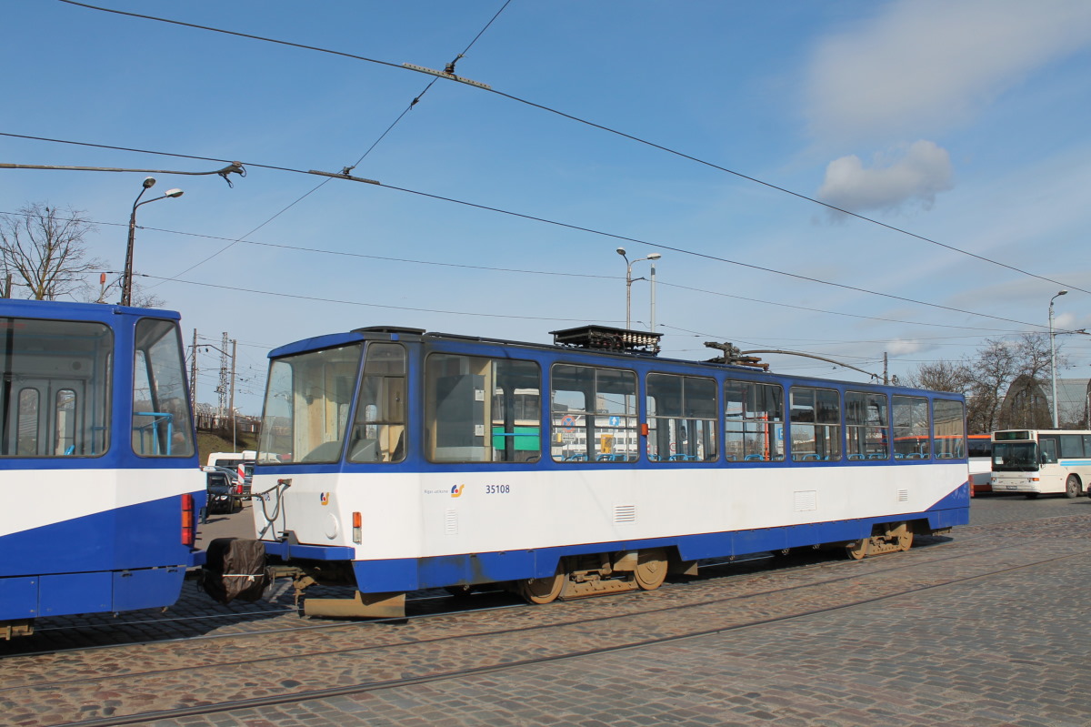 Riga, Tatra Т3MR (T6B5-R) — 35108