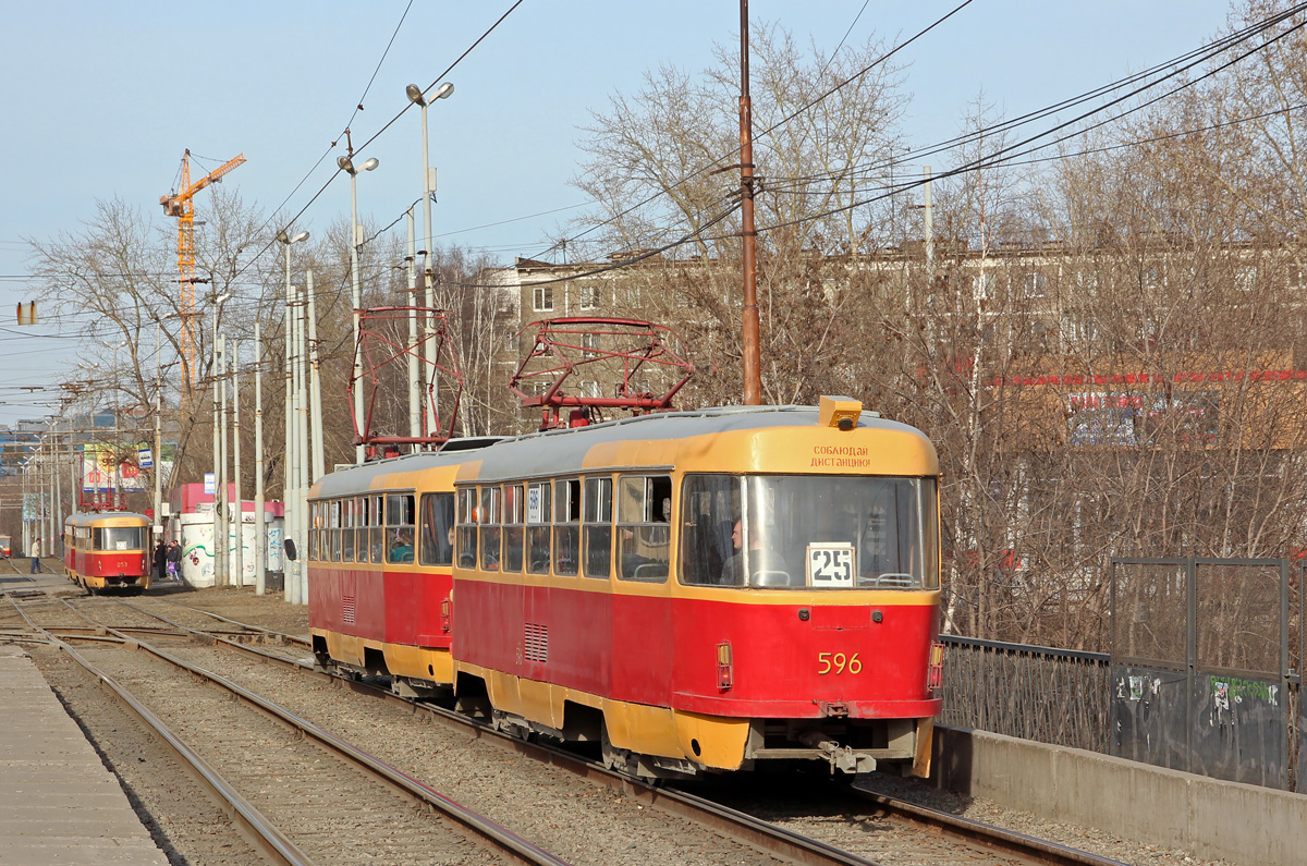 Екатеринбург, Tatra T3SU № 596