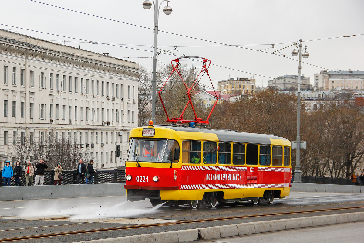 Moscova, Tatra T3SU nr. 0221; Moscova — Parade to 120 years of Moscow tramway on April 20, 2019