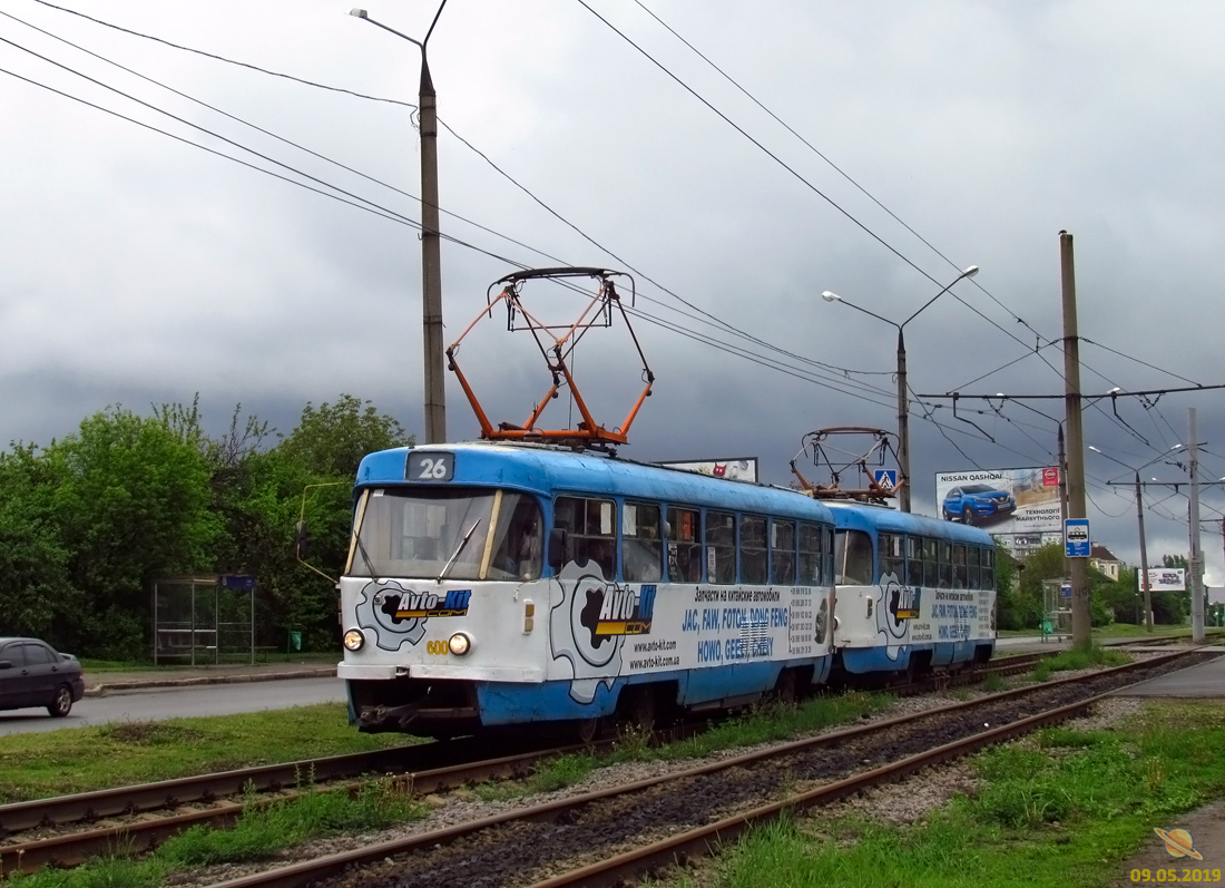 Харьков, Tatra T3SU № 600