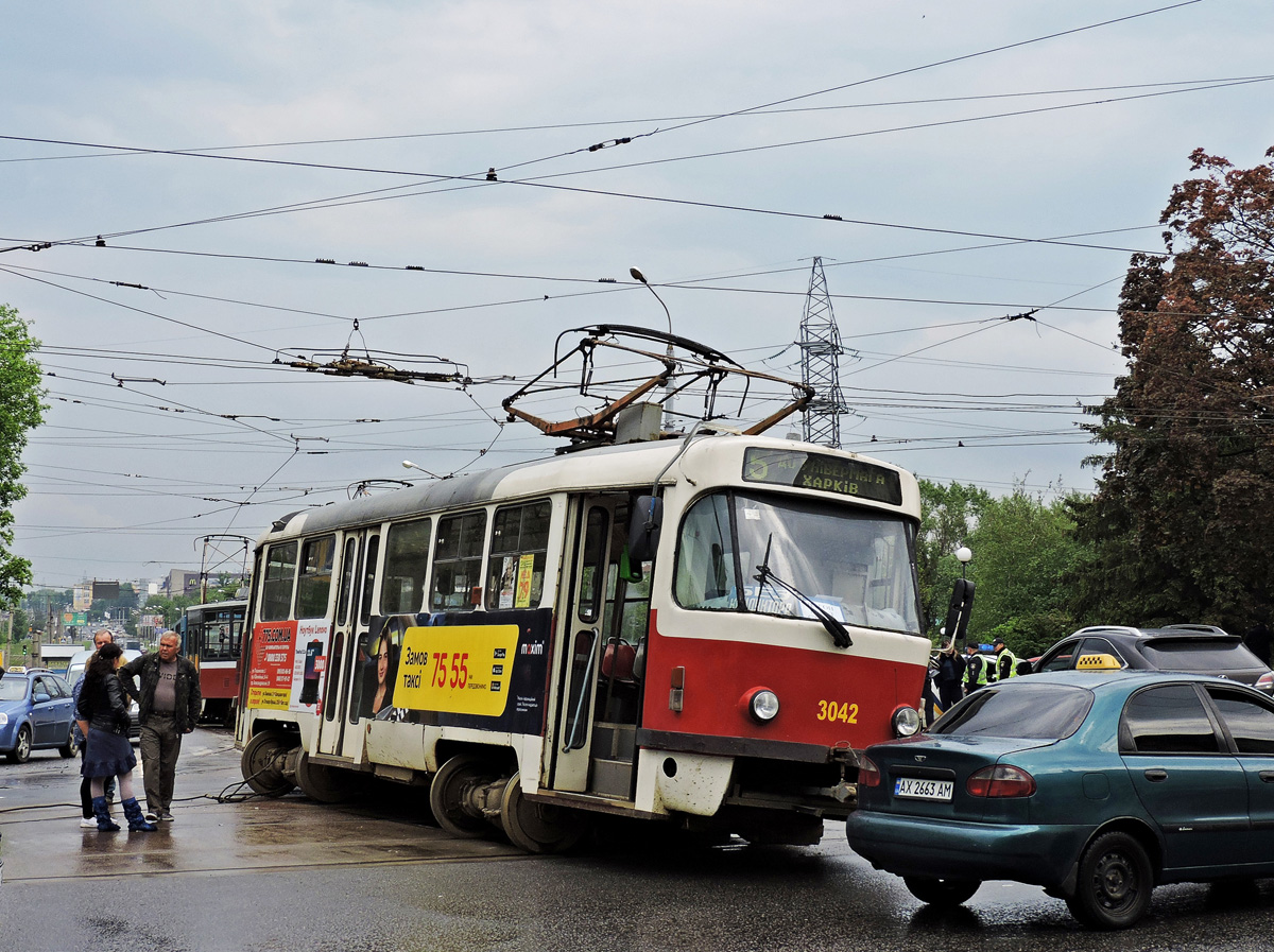 Kharkiv, Tatra T3SUCS № 3042; Kharkiv — Incidents