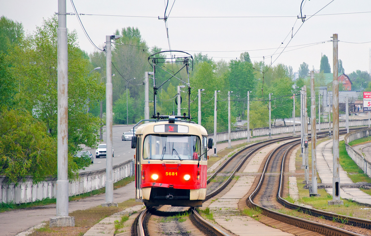 Киев, Tatra T3SUCS № 5681; Киев — Трамвайные линии: Скоростной трамвай № 2