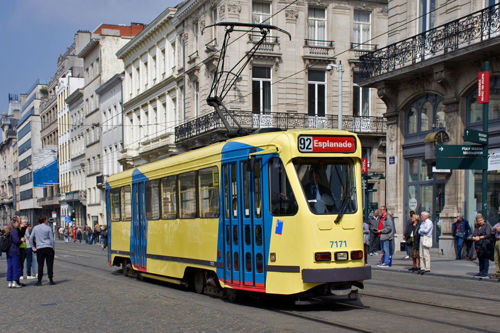 Brussels, BN PCC series 7000 Nr 7171; Brussels — Festivities on the occasion of 150 years of tram (30/04/2019 — 05/05/2019)