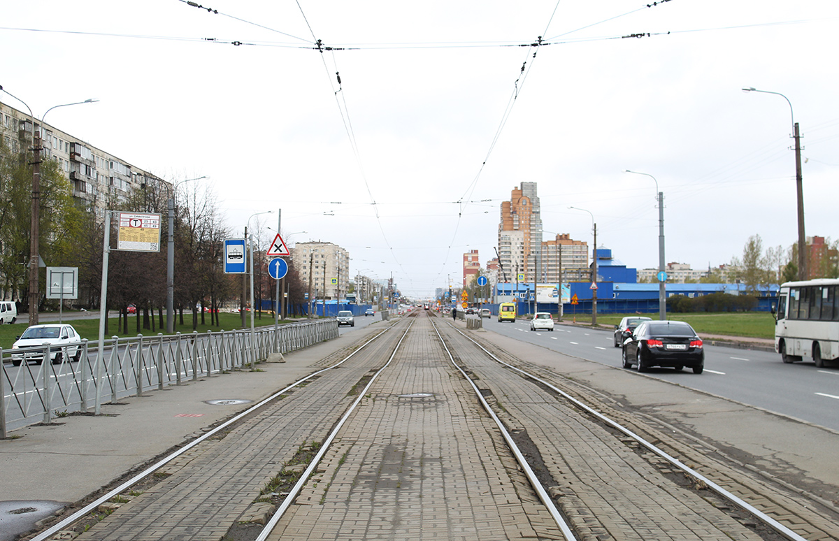 Sankt Peterburgas — Tram lines and infrastructure