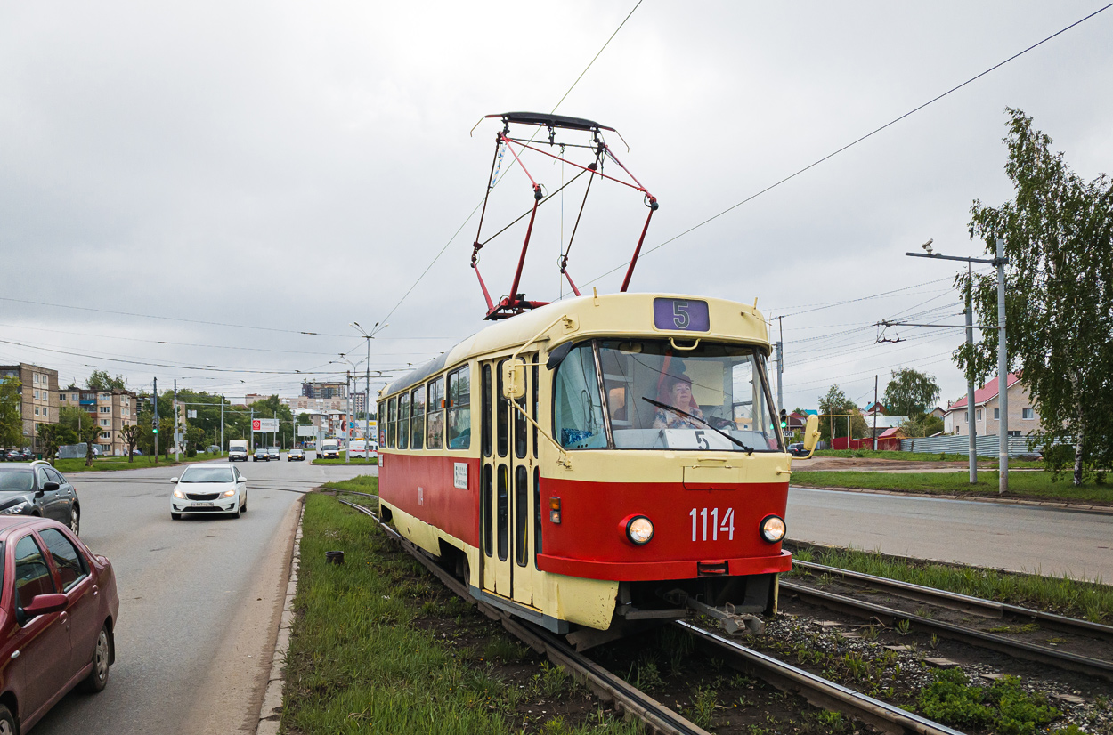 Iževska, Tatra T3SU (2-door) № 1114
