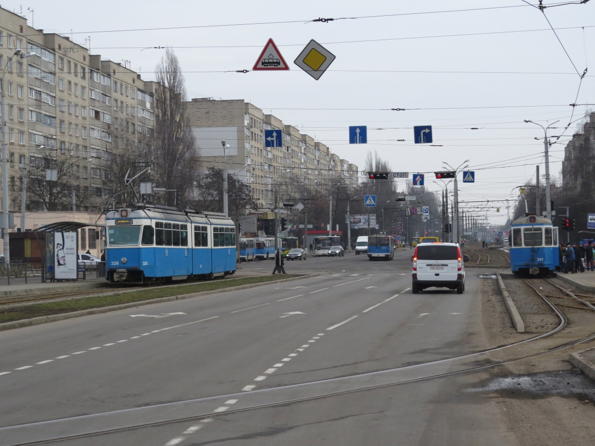 Vinnytsia, SWS/SIG/BBC Be 4/6 "Mirage" # 326; Vinnytsia — Tramway Lines and Infrastructure
