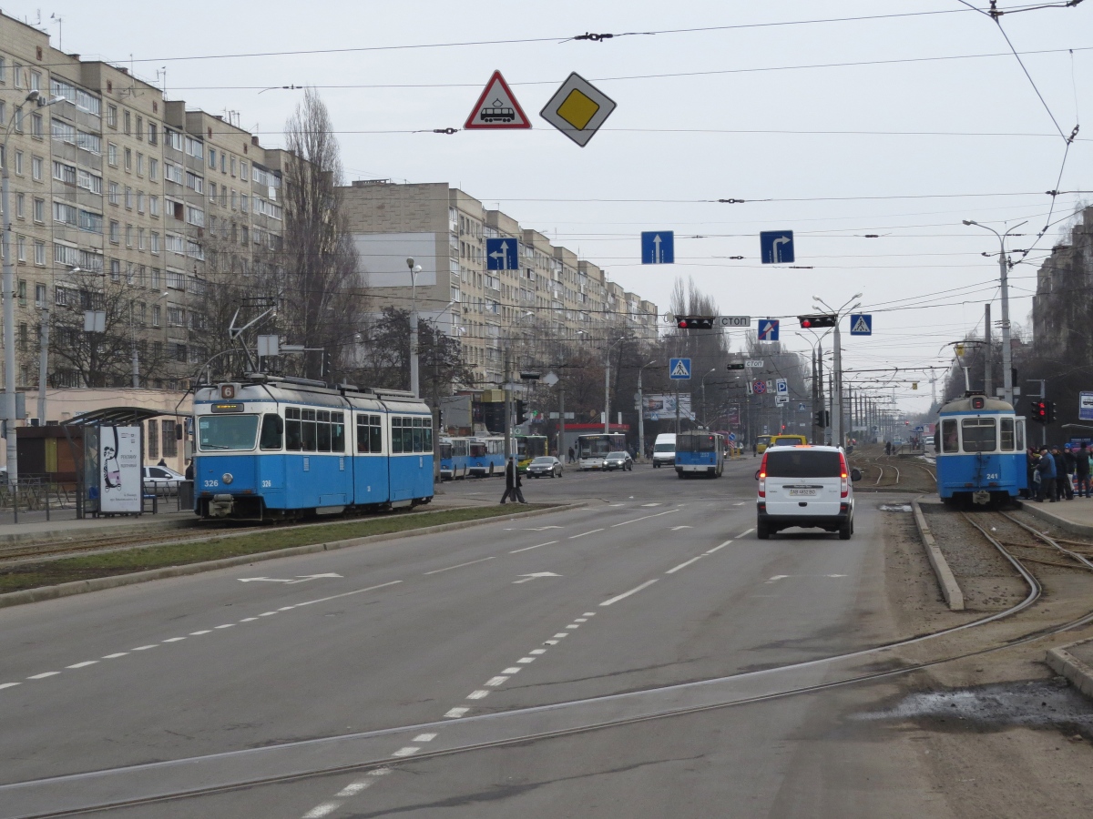 Vinnytsia, SWS/SIG/BBC Be 4/6 "Mirage" nr. 326; Vinnytsia — Tramway Lines and Infrastructure