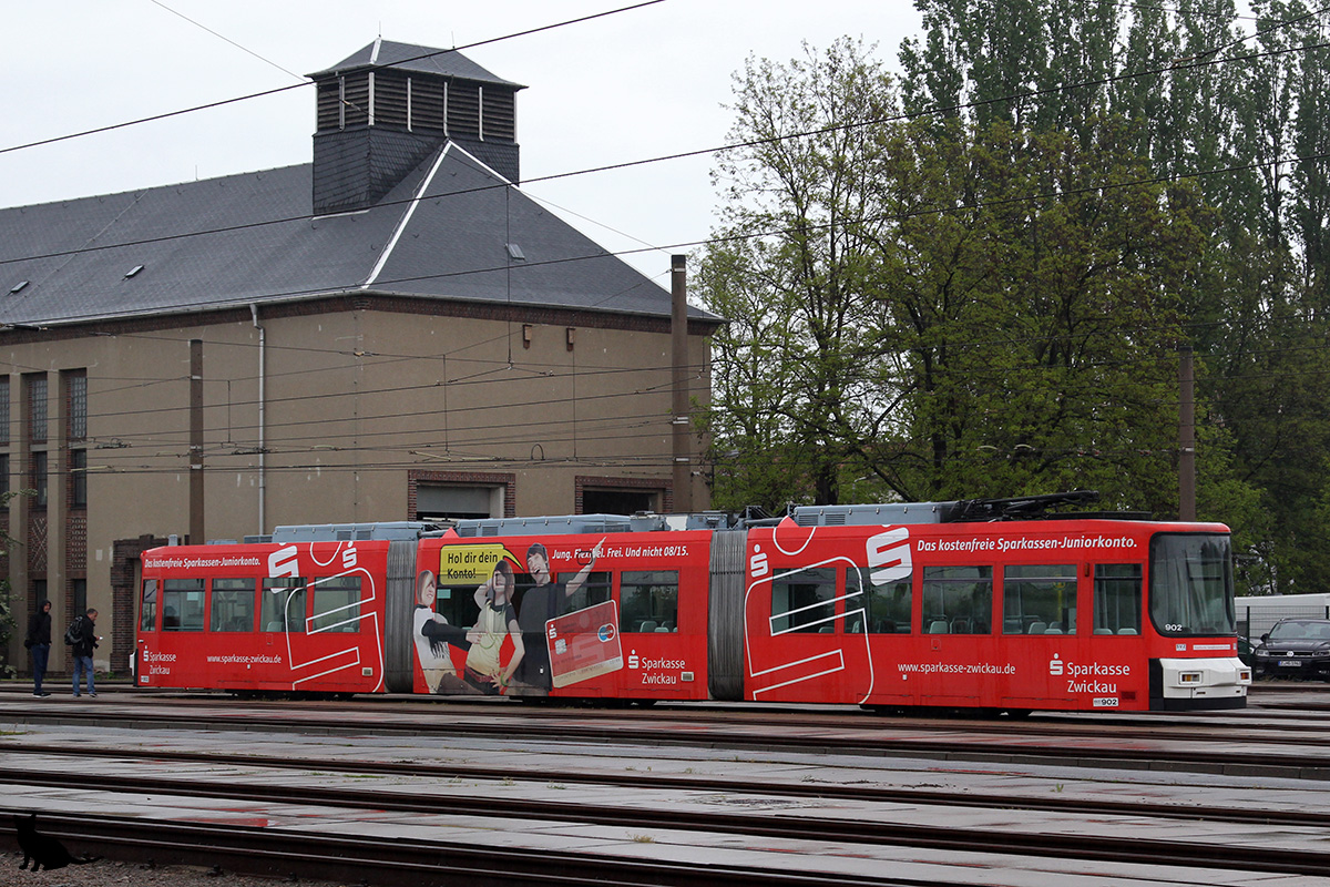 Zwickau, AEG GT6M nr. 902; Zwickau — Anniversary: 125 years of tramways in Zwickau (11./12.05.2019) • Jubiläum: 125 Jahre Straßenbahn Zwickau (11./12.05.2019)