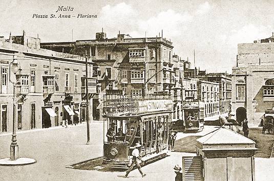 Valletta, BEC 2-axle motor car nr. 13; Valletta — Old Photos