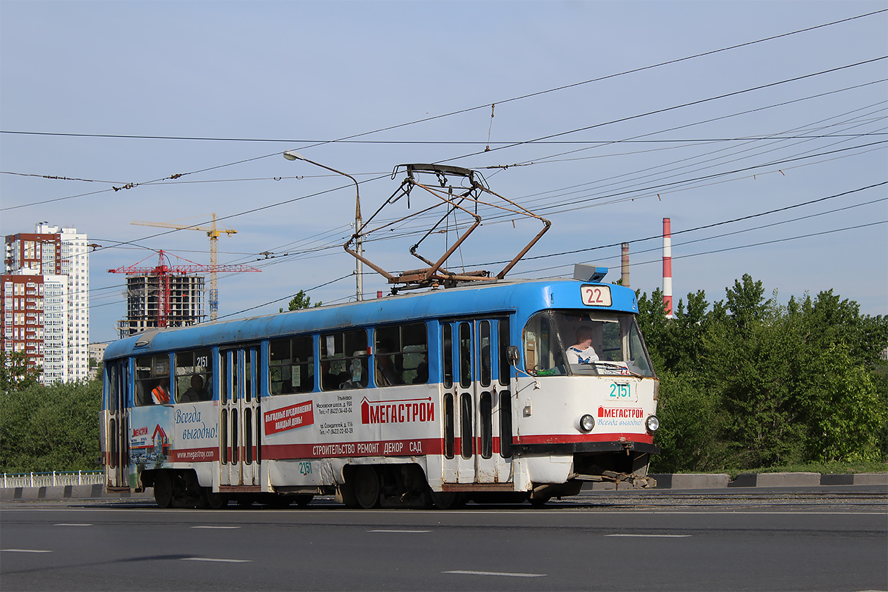 Uljanovsk, Tatra T3SU № 2151