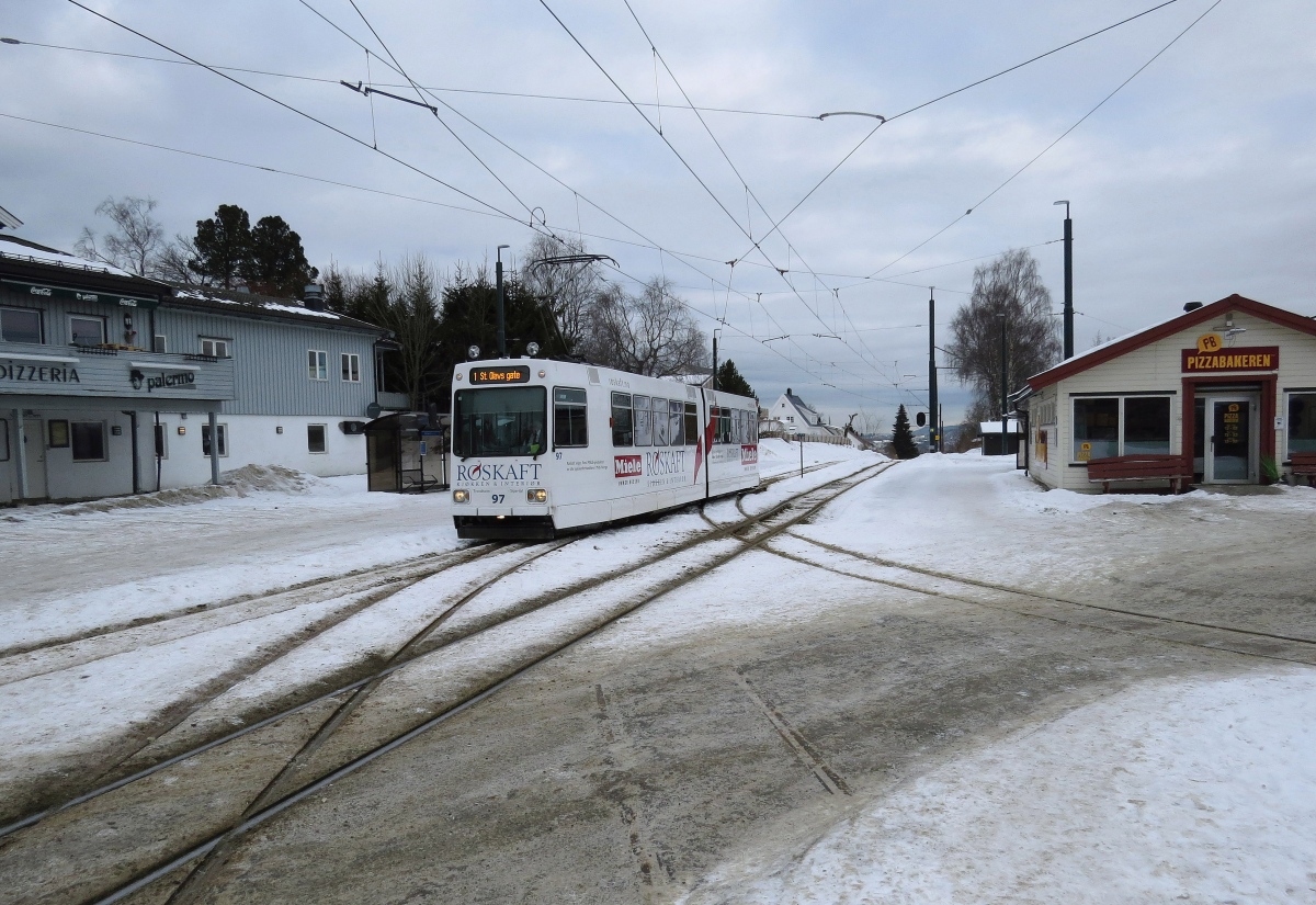 Тронхейм, LHB GT6 Typ Braunschweig № 97; Тронхейм — Трамвайные линии и инфраструктура