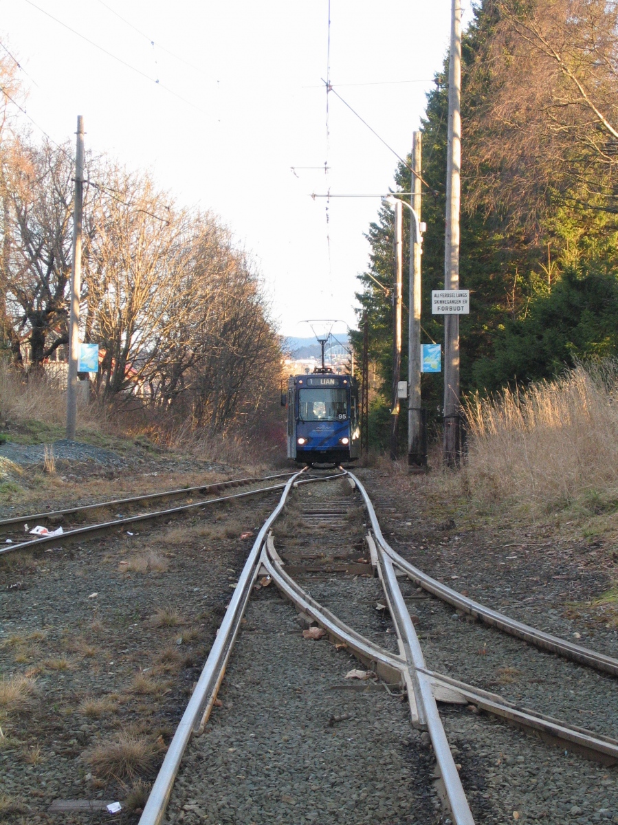 Тронхейм, LHB GT6 Typ Braunschweig № 95; Тронхейм — Трамвайные линии и инфраструктура