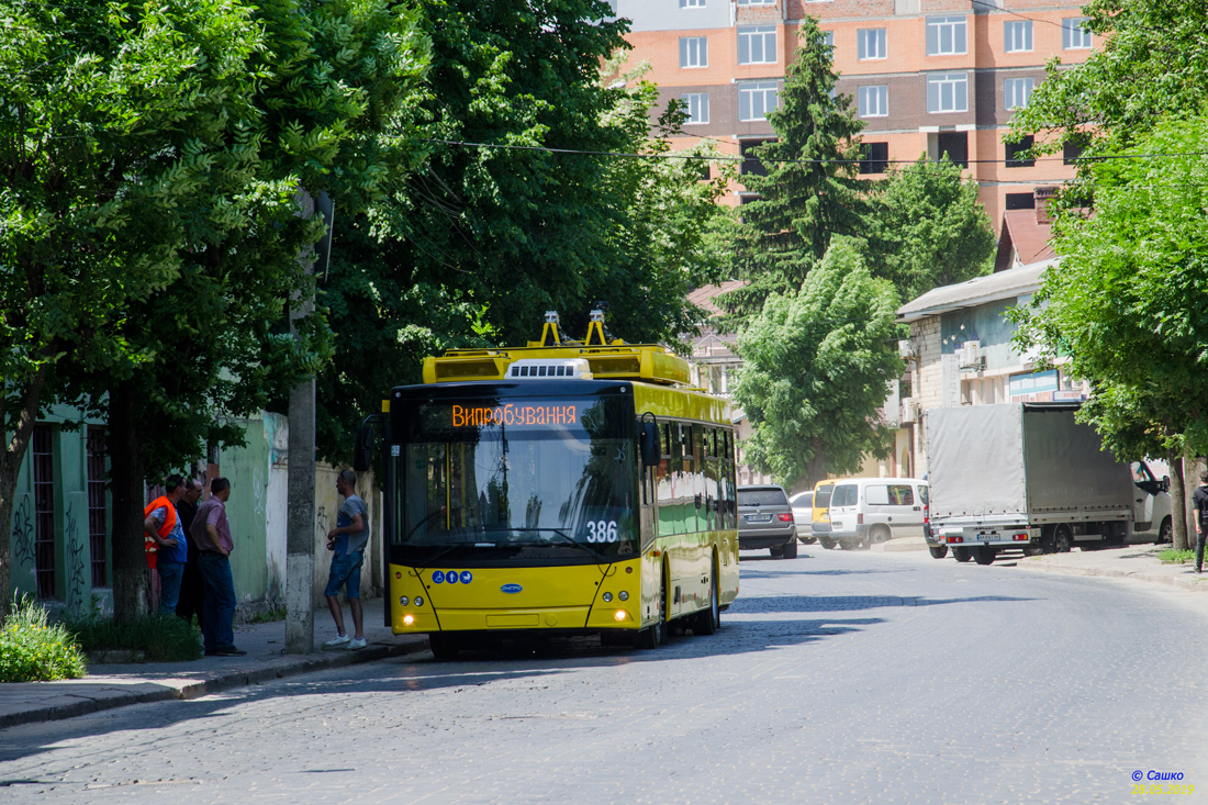 Чернівці, Дніпро Т203 № 386; Чернівці — Нові тролейбуси