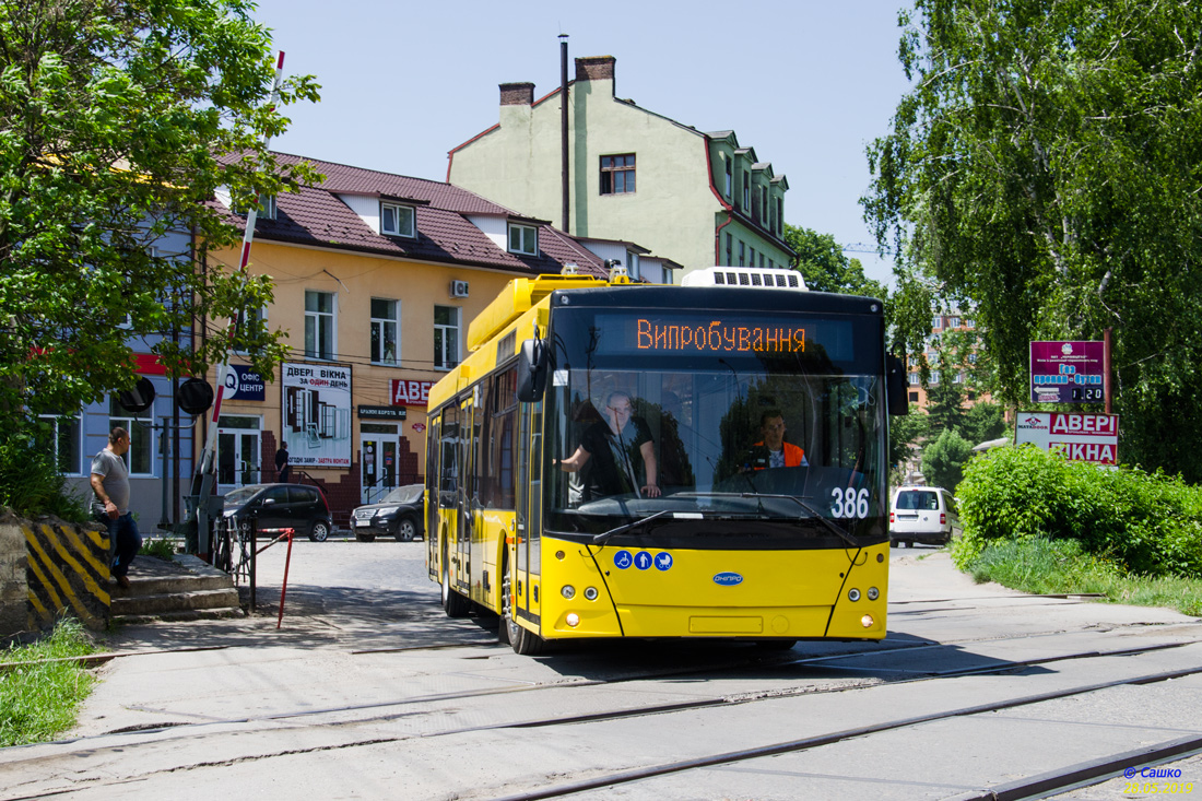 Chernivtsi, Dnipro T203 № 386; Chernivtsi — New trolleybus